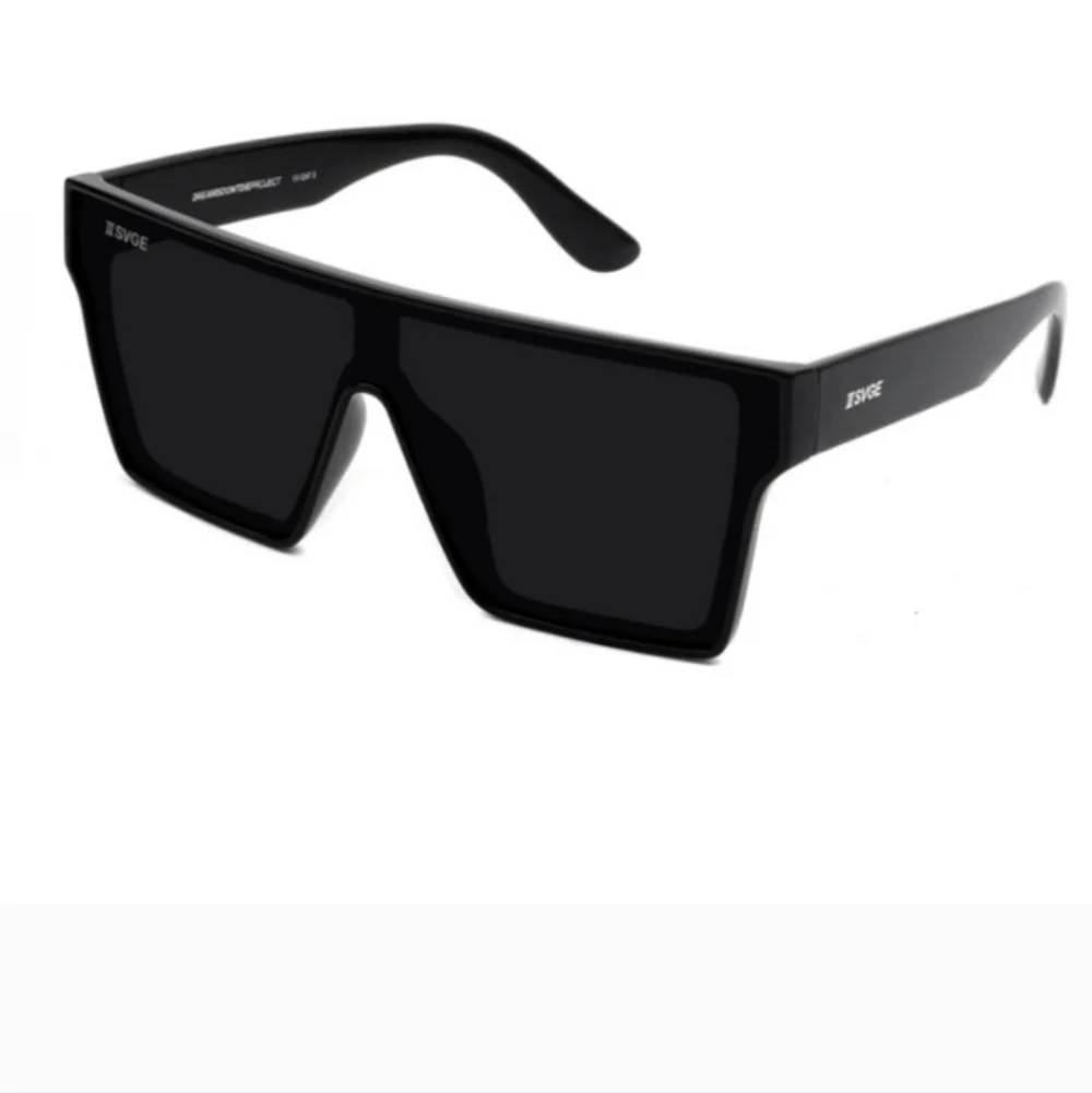 Quay hindsight matte black flat top shield‎ oversized unisex sunglasses new